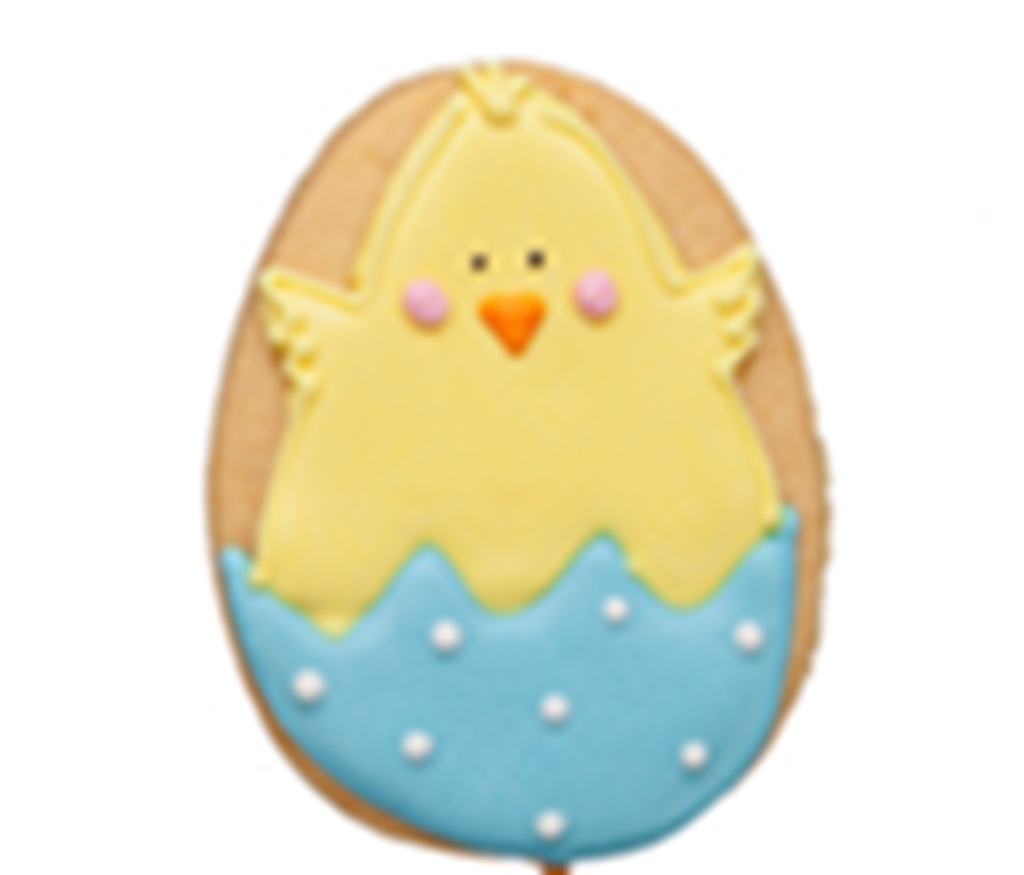 Sablé Déco egg with chicken flapping