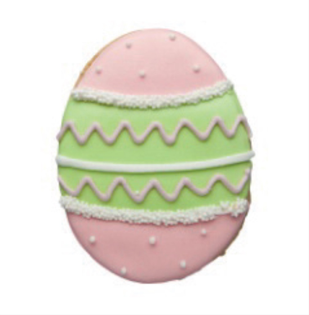 Sablé Déco lilac pink green egg borders