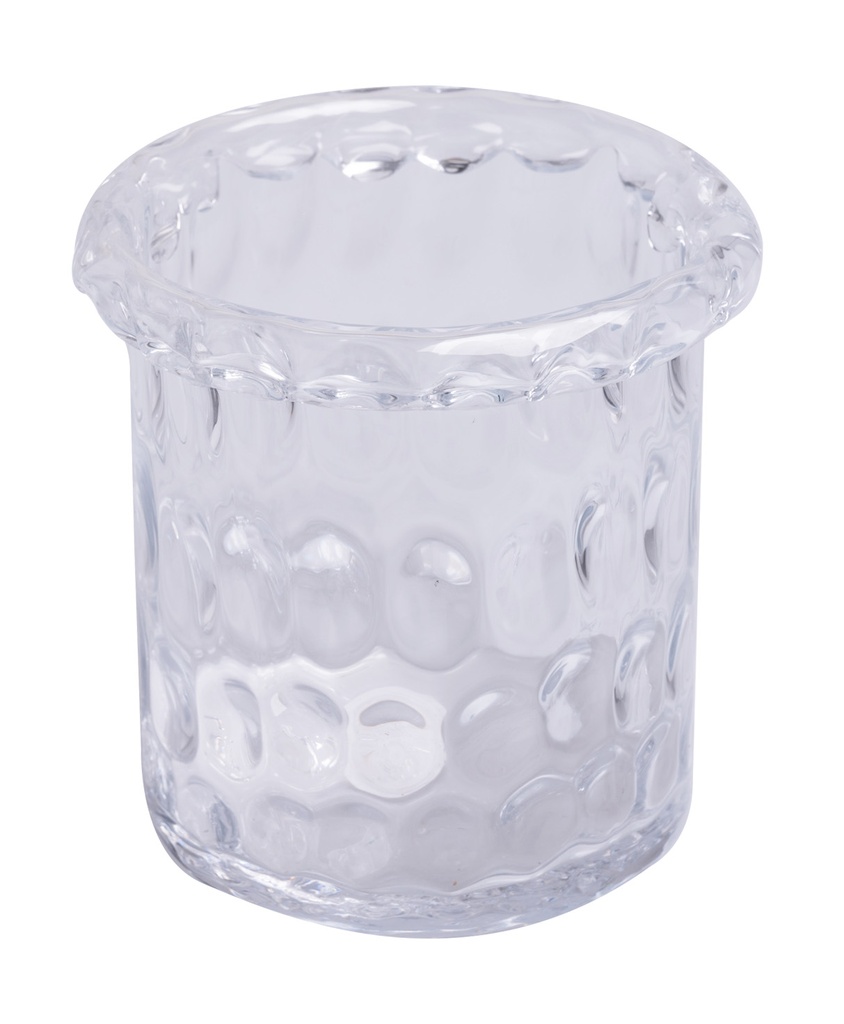 Photophore martelé bord rond