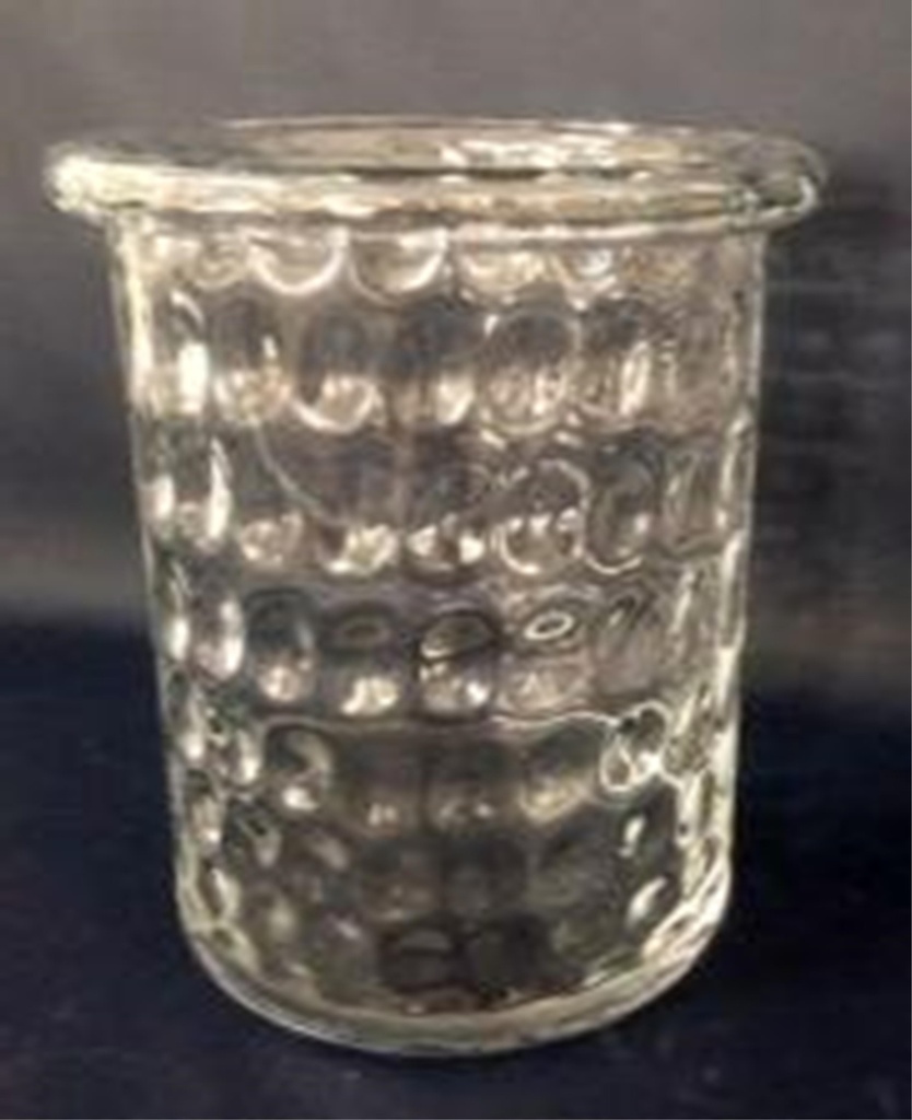 Photophore martelé bord rond