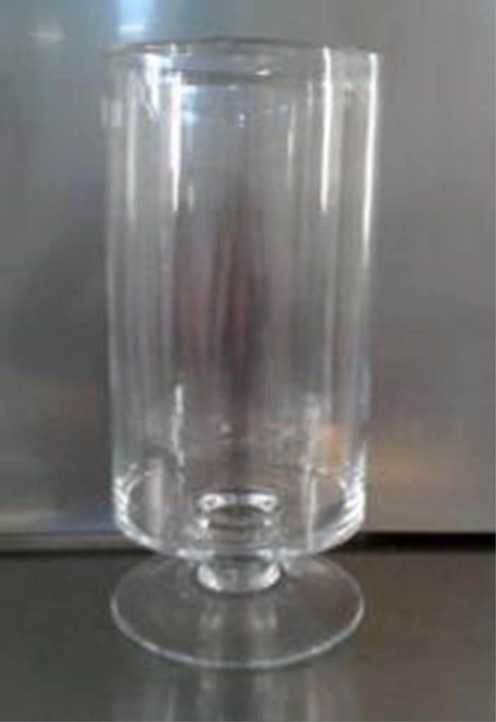 Photophore cylindrique sur pied