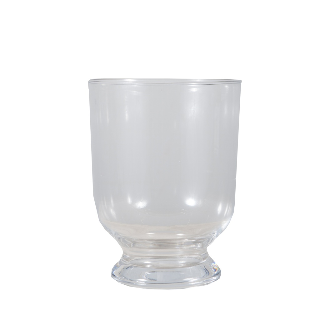 Photophore cylindrique base rond sur pied