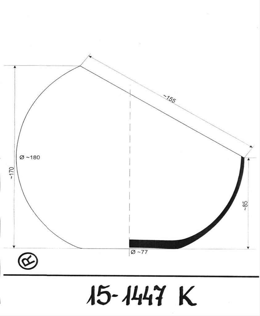 Photophore demi-sphère
