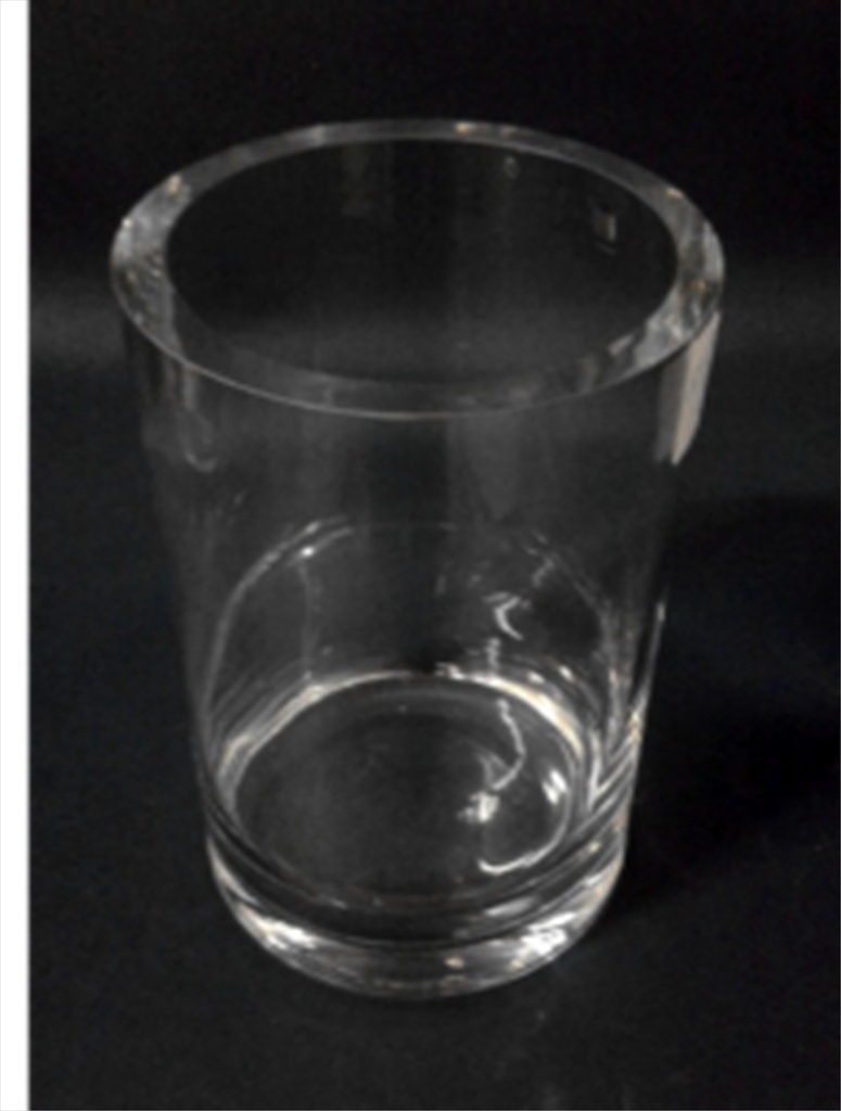 Vase cylindique verre épais