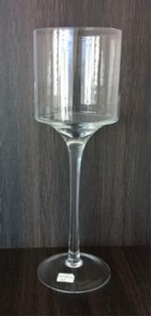 Photophore cylindrique sur pied