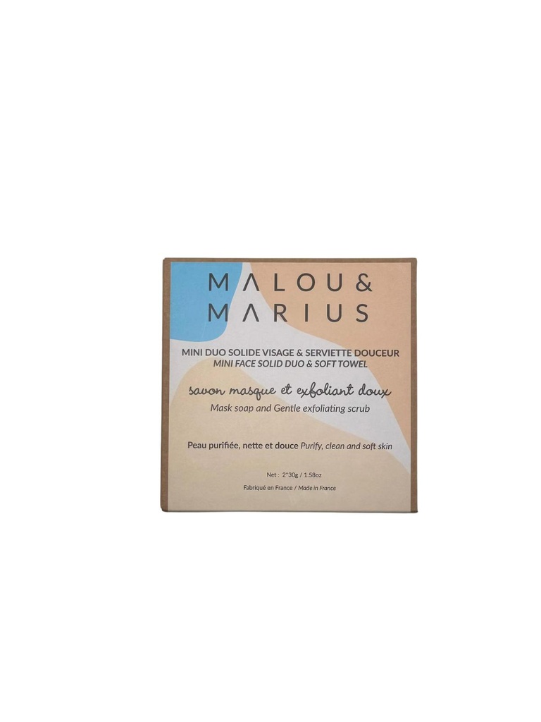 Coffret mini duo: savon masque et exfoliant doux