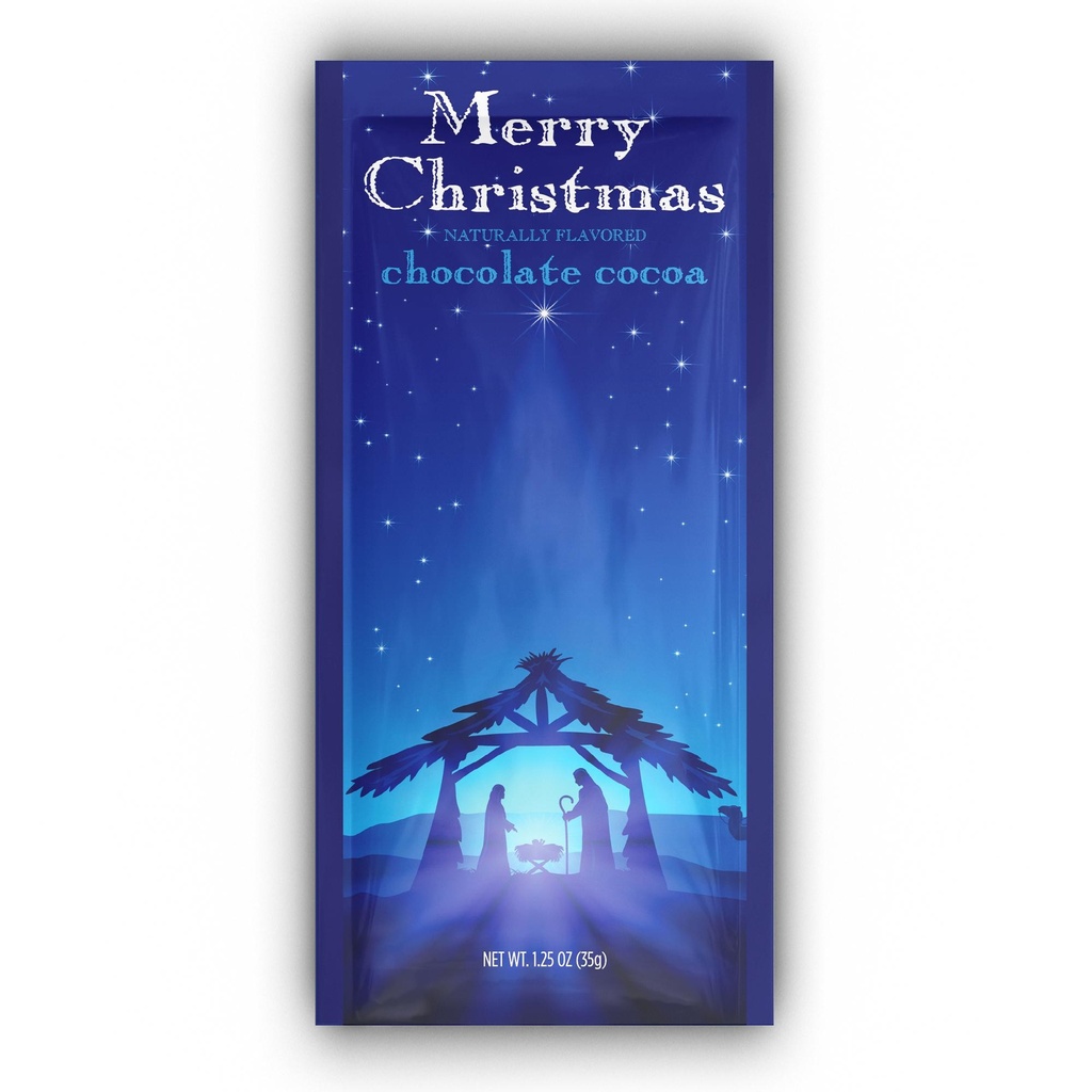 Nativity Merry Christmas Cocoa packet