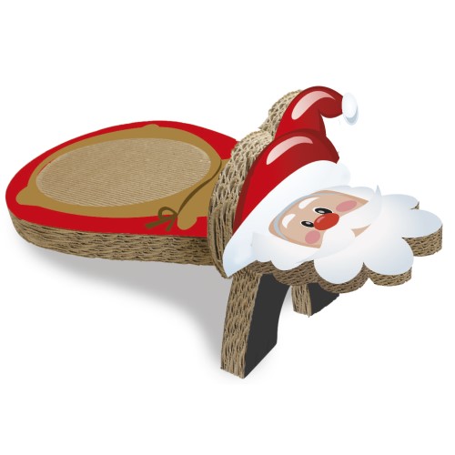 Grattoir à chat  Père Noël
