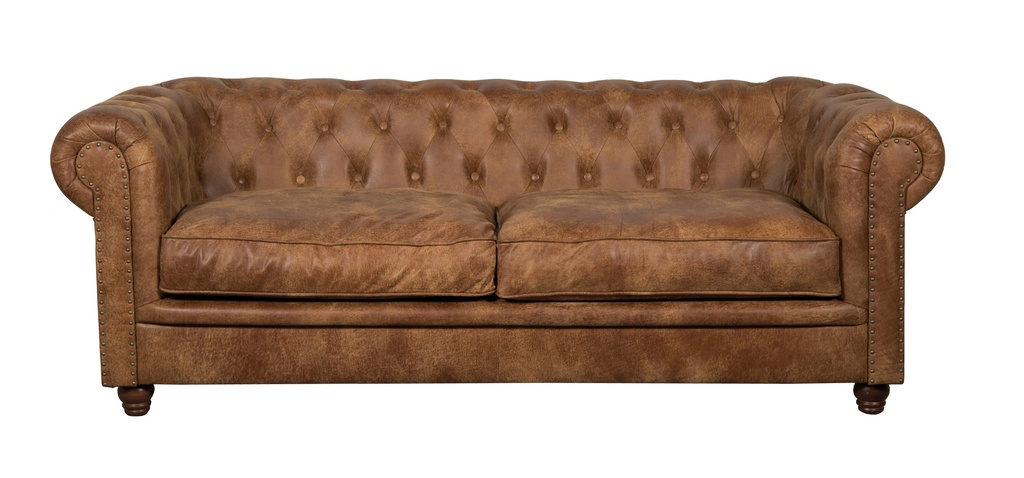 Canapé Chesterfield 3.5 places Cuir B