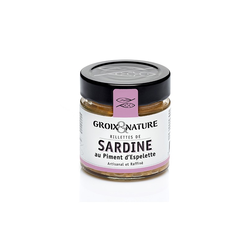Rillettes de Sardine au Piment d'Espelette 100g