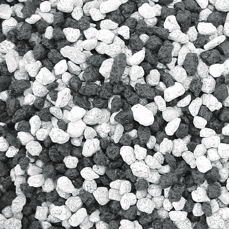 Gravier multicolore 2-3mm noir-blanc 5kg