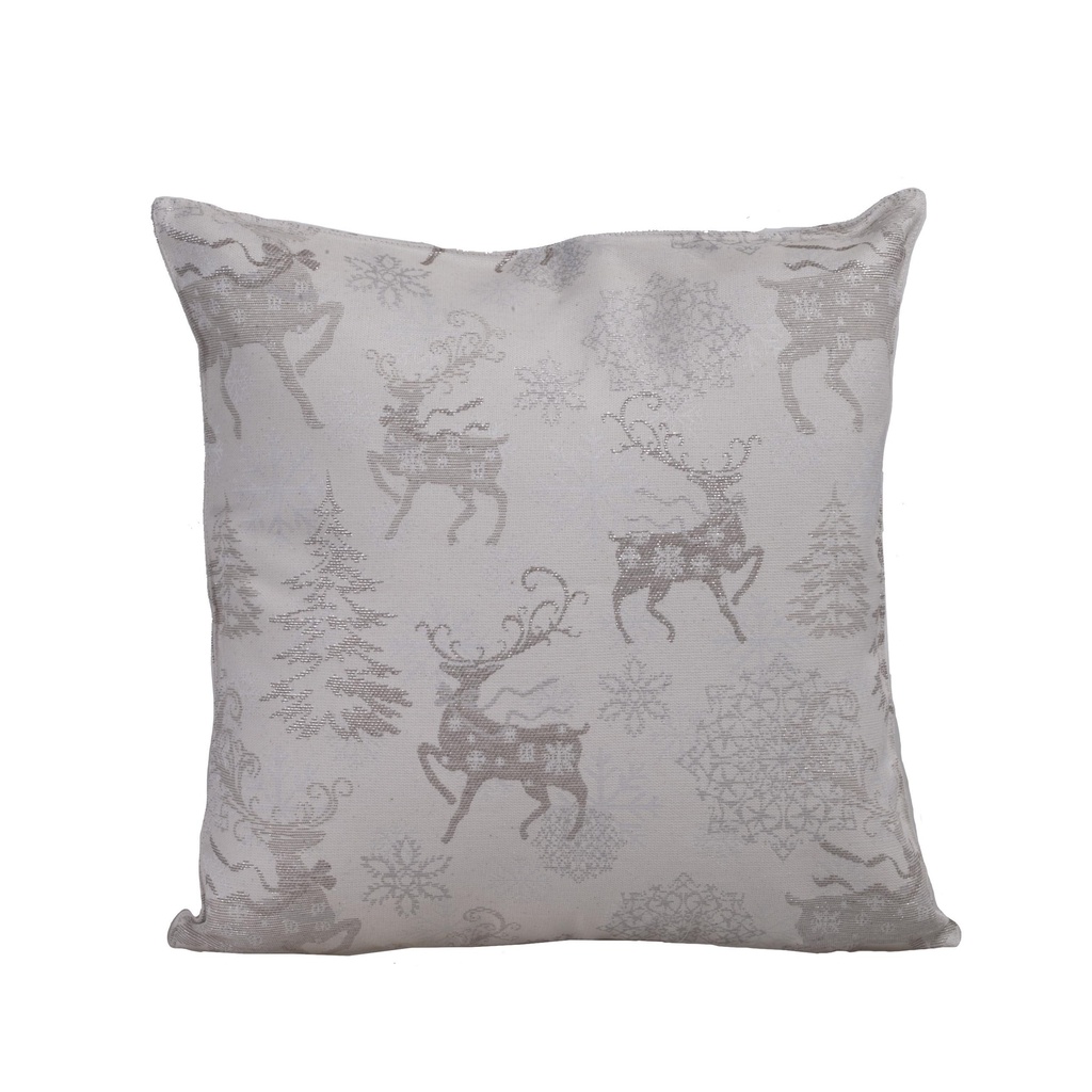 Housse de coussin Christmas Deer lurex
