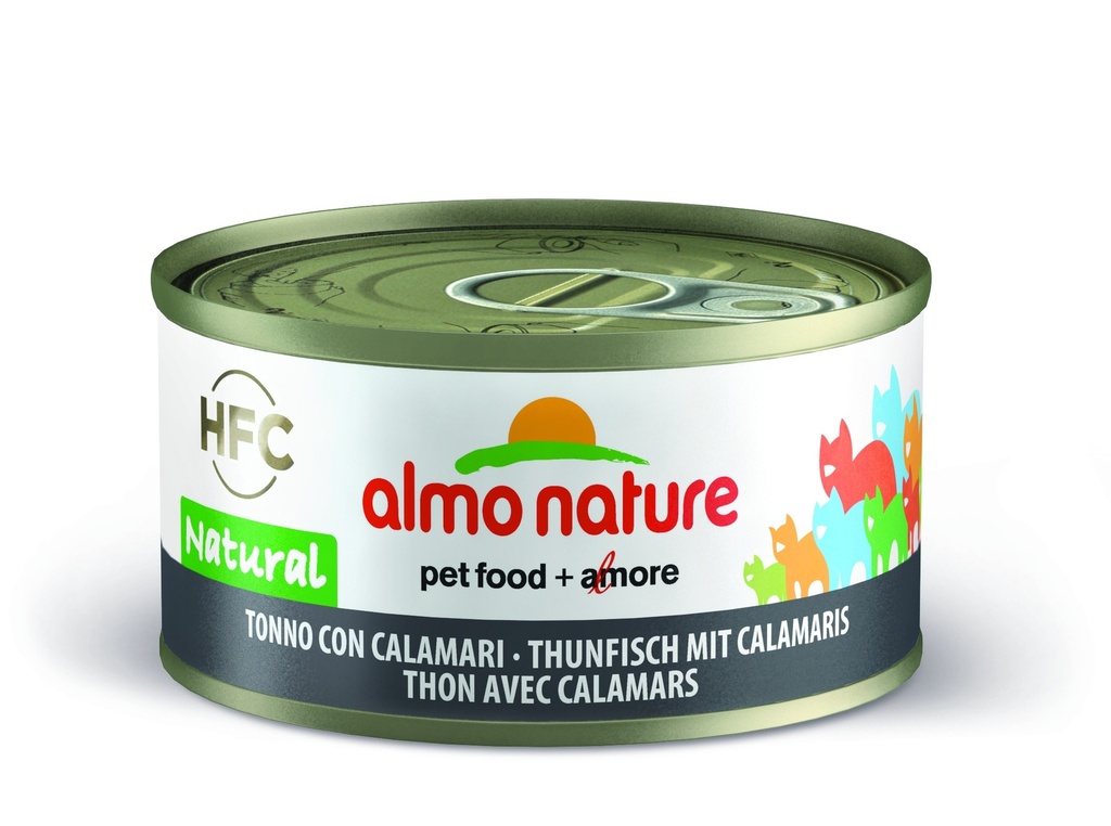 Almo nature  HFC CAT Jelly Thon et calamars 70 g