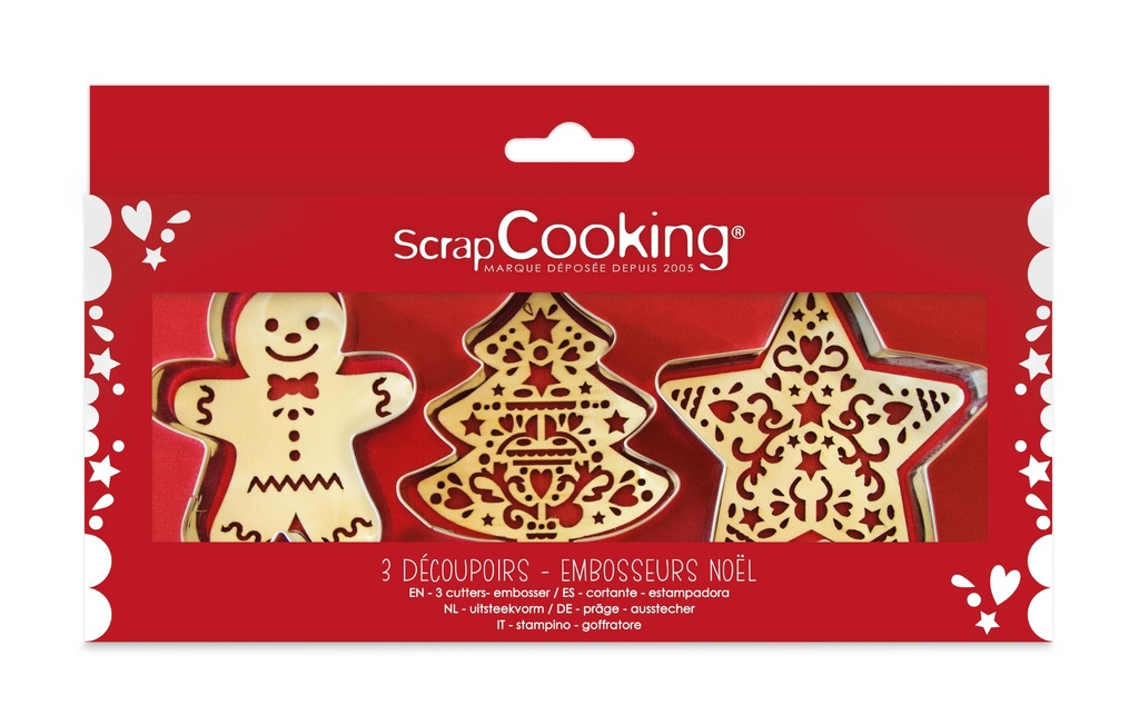 COFFRET DECOUPOIRS + EMBOSSEURS NOEL SCR 242110