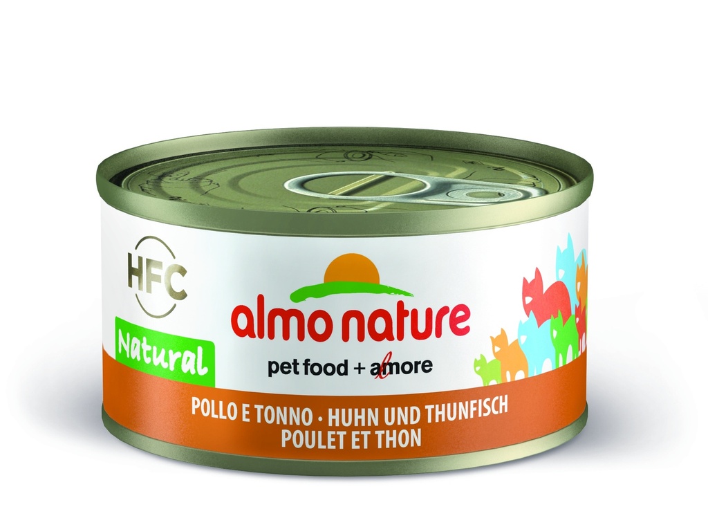 Almo nature  HFC CAT Natural Poulet et Thon 70g