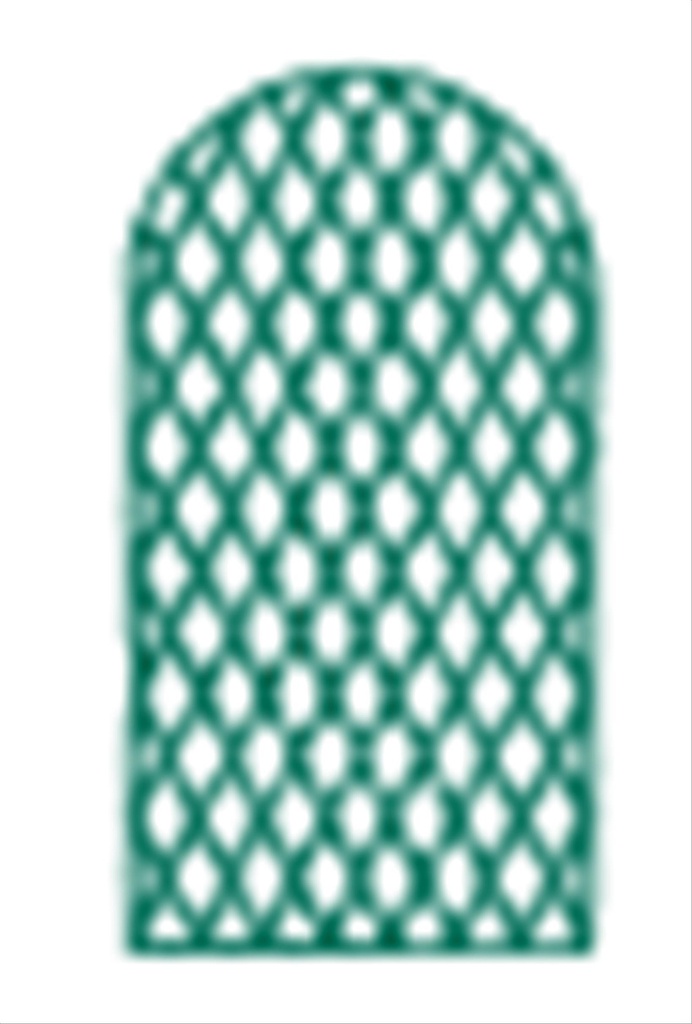 Treillages Rectangle Maille Losange 12Cm Cintre 1X1,97M Vert