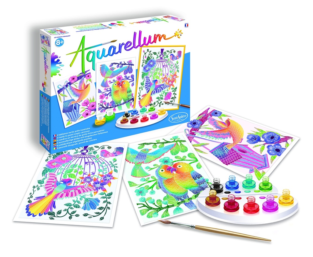 Aquarellum Gm 3T Les Oiseaux S'Envolent 