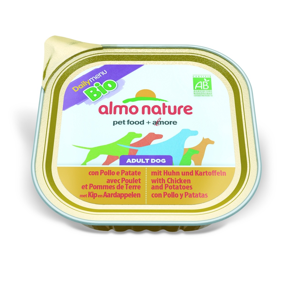 Almo nature PFC Dog Daily menu Bio Poulet Pomme de Terre 300g