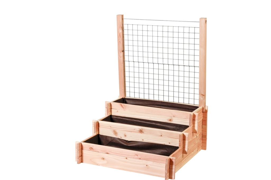 Potager BASIC 3 Etages + Treillis L90 x l90 x H95cm