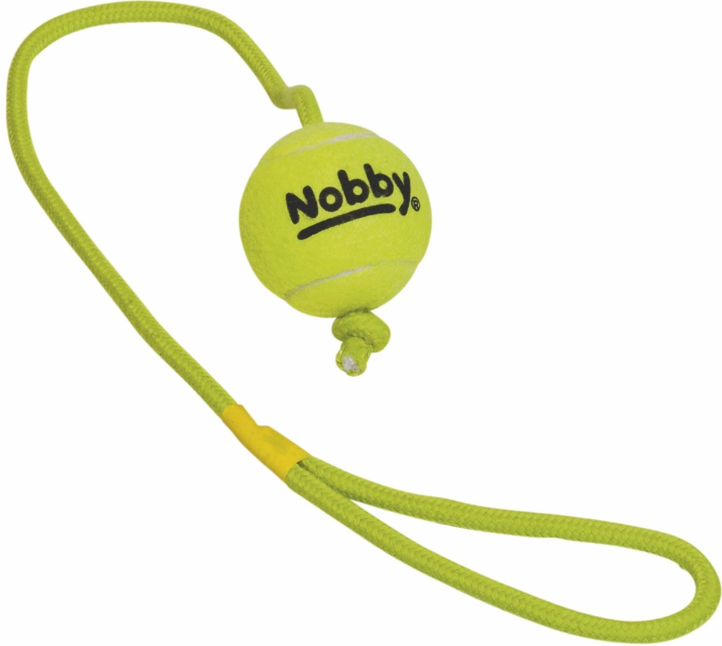 Balle de tennis 65mm avec corde-poignée