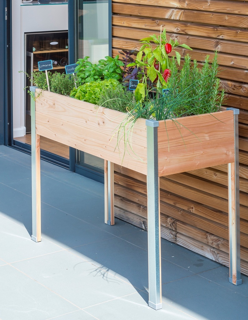 Carré Potager sur pied rectangle DESIGN