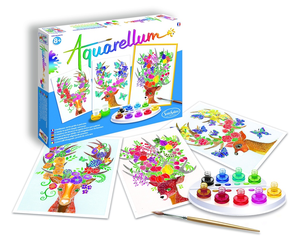 Aquarellum Gm 3T Cerfs Enchantes