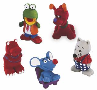 Figurines d'animaux avec voix. 8-12 cm