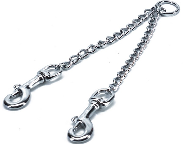 Accouple en chaîne. chromée. 3 mm