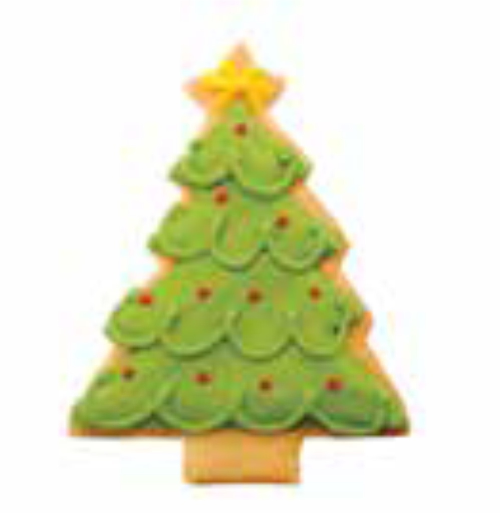 Sablé Déco Noël Red Christmas tree ball