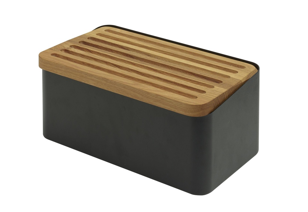 Boîte à pain CRISPY noire BB-80B