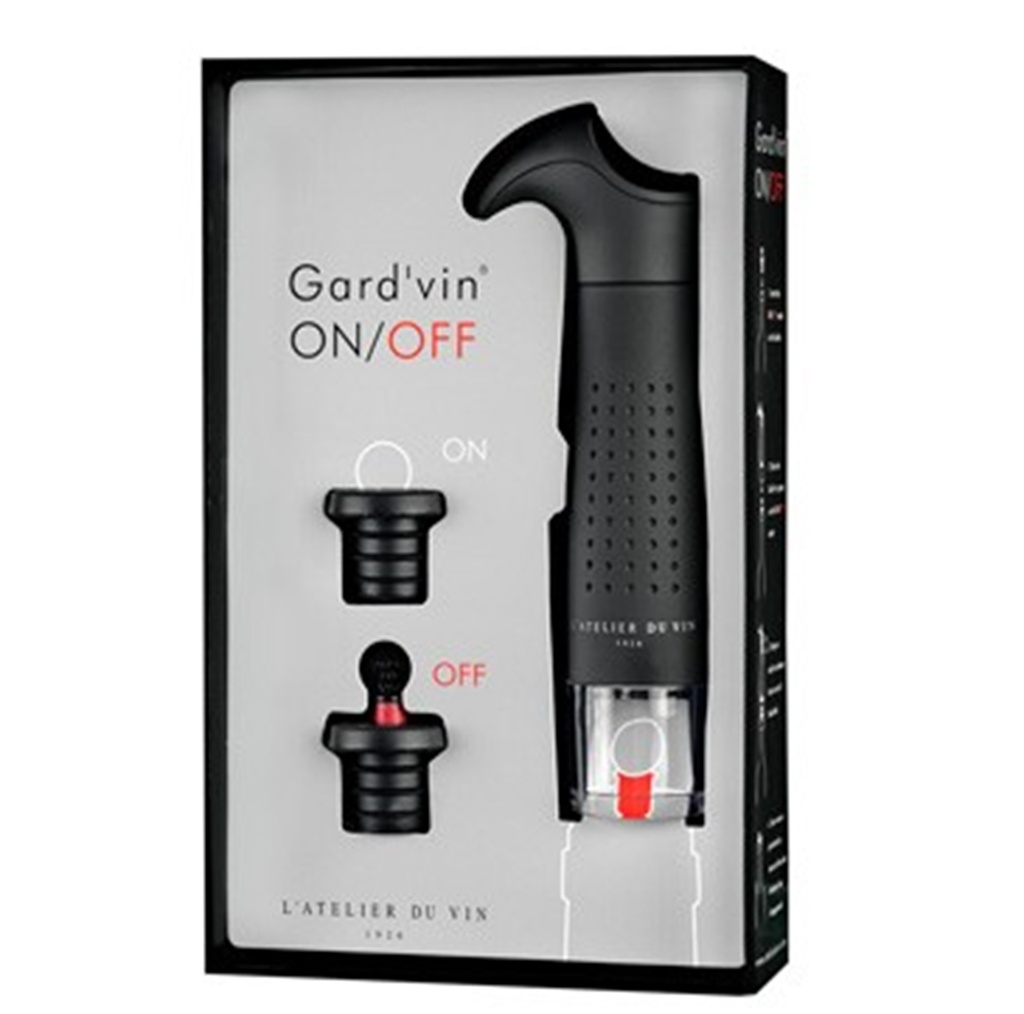 Gard'Vin ON/OFF, pompe + 2 bouchons