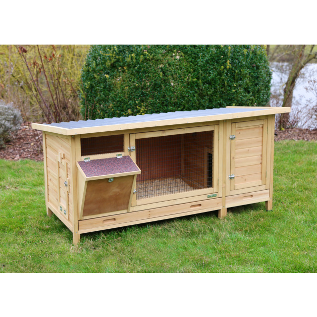 Abri lapins XXL Vario avec mangeoire