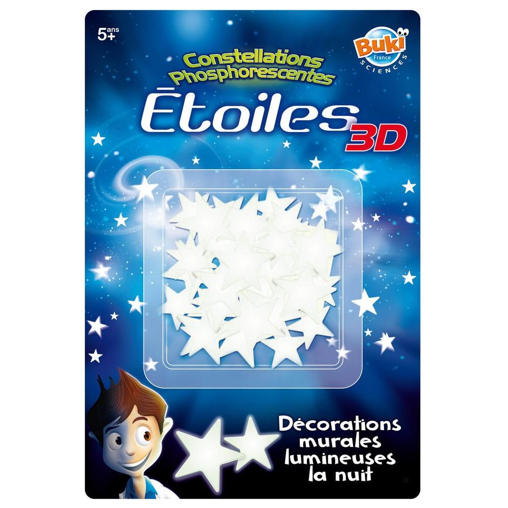 Etoiles 3D Phosporescentes Multicolores 