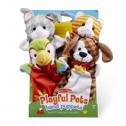 4 Marionnettes Animaux Espiegles