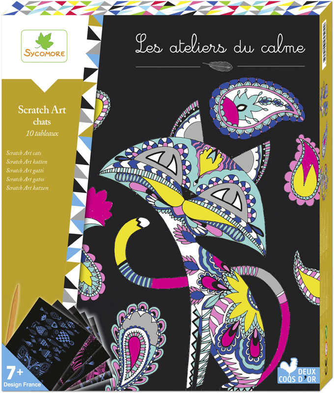 Atelies du calme- scrath art chats