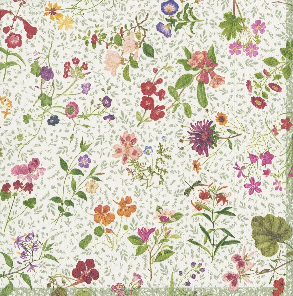 Serviettes Lunch English country garden
