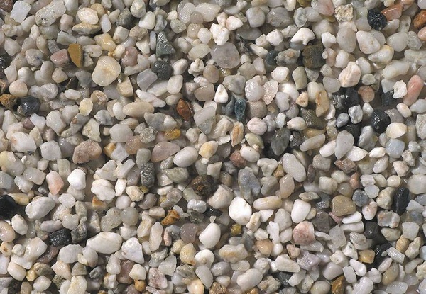 Gravier fond d'aquar. 3-6mm. clair. 10kg