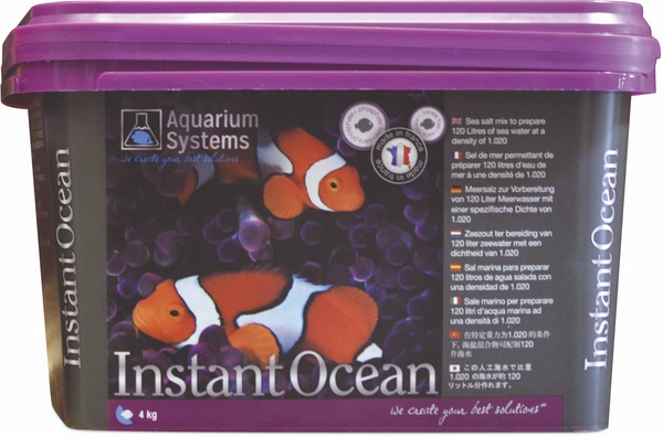 Instant Ocean. sel synthétique. 4kg 120l