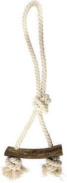 Jouet BARF naturel Corde et bois de cerf L