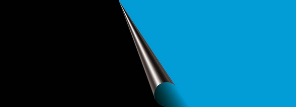 Poster fond d'aquarium bleu/noir 80x40cm