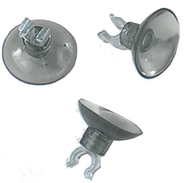 Ventouse verte avec clip. 4/6 mm. 3 pces