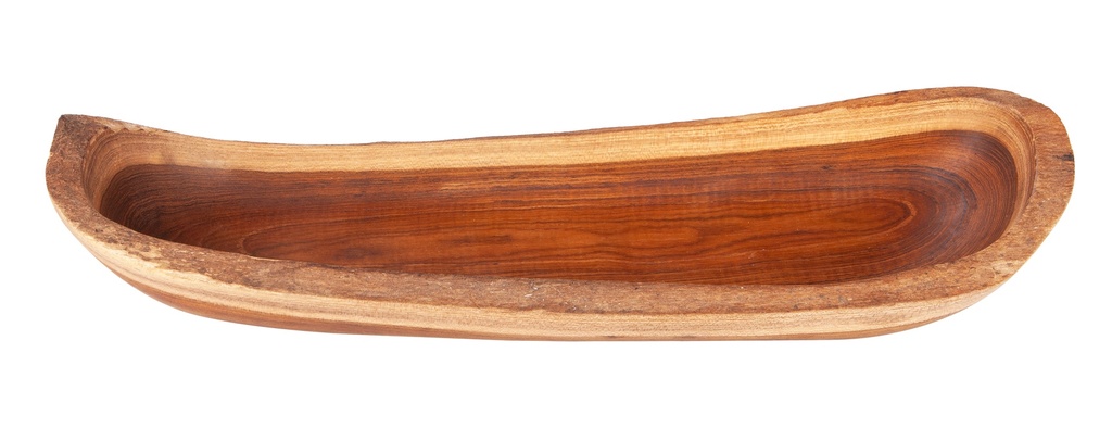 Coupe à fruits ovale en teck