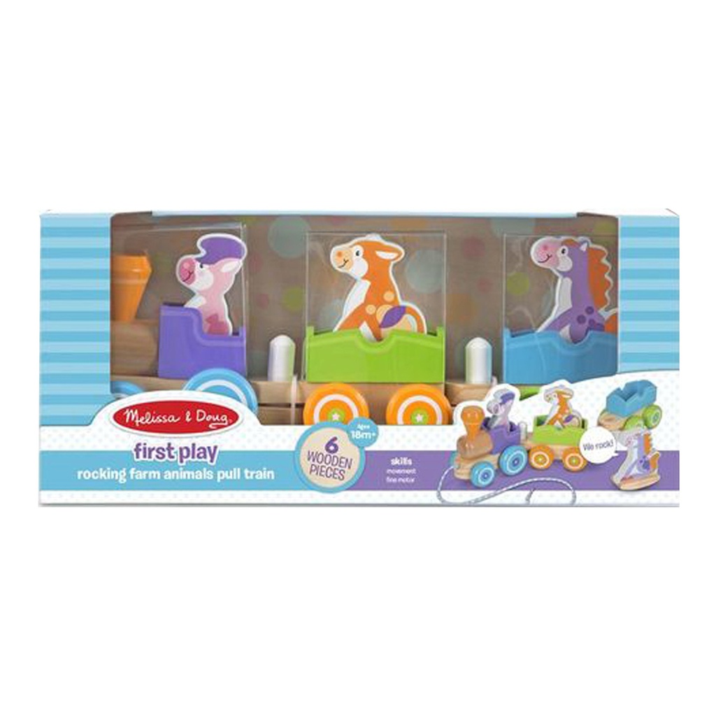 First Play Mon Premier Train A Tirer En Bois