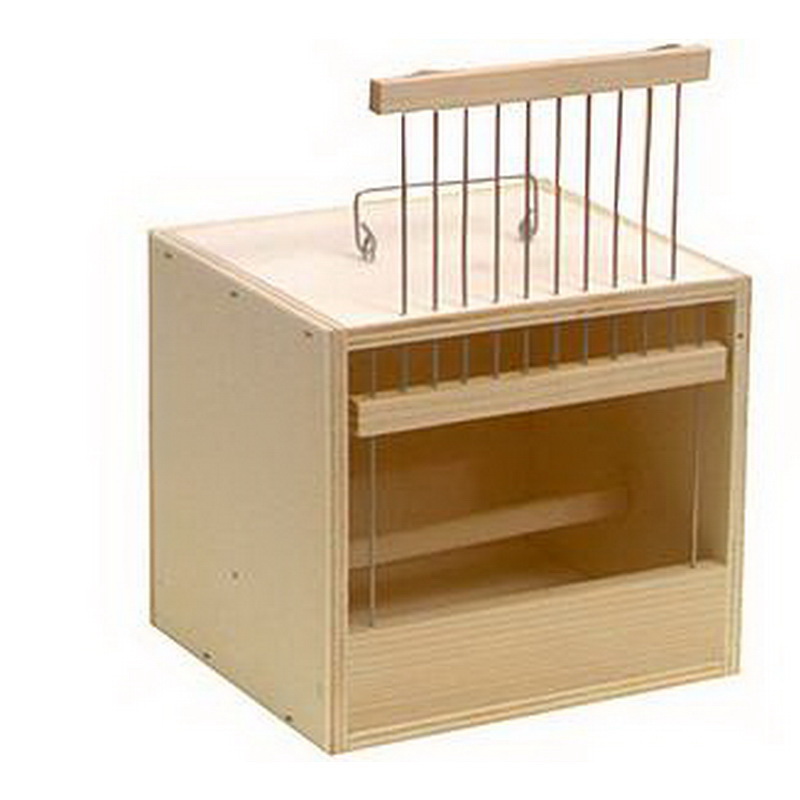 Box en bois pour transport d'oiseaux