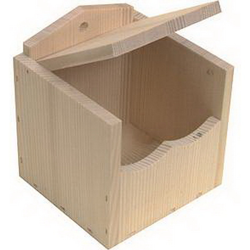 Nichoir en bois pour exotique 11x10x10cm
