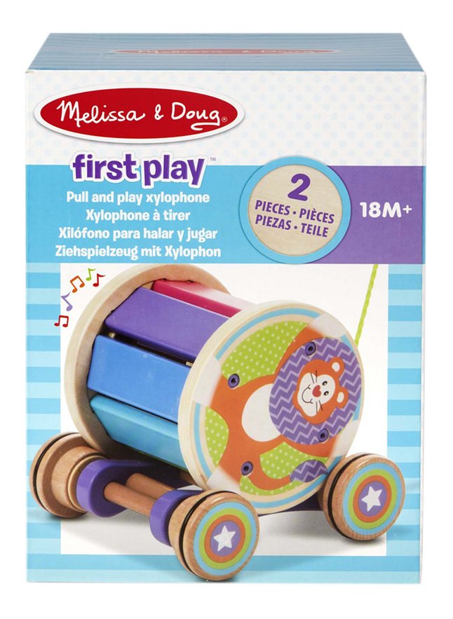 FIRST PLAY XYLOPHONE A TIRER EN BOIS