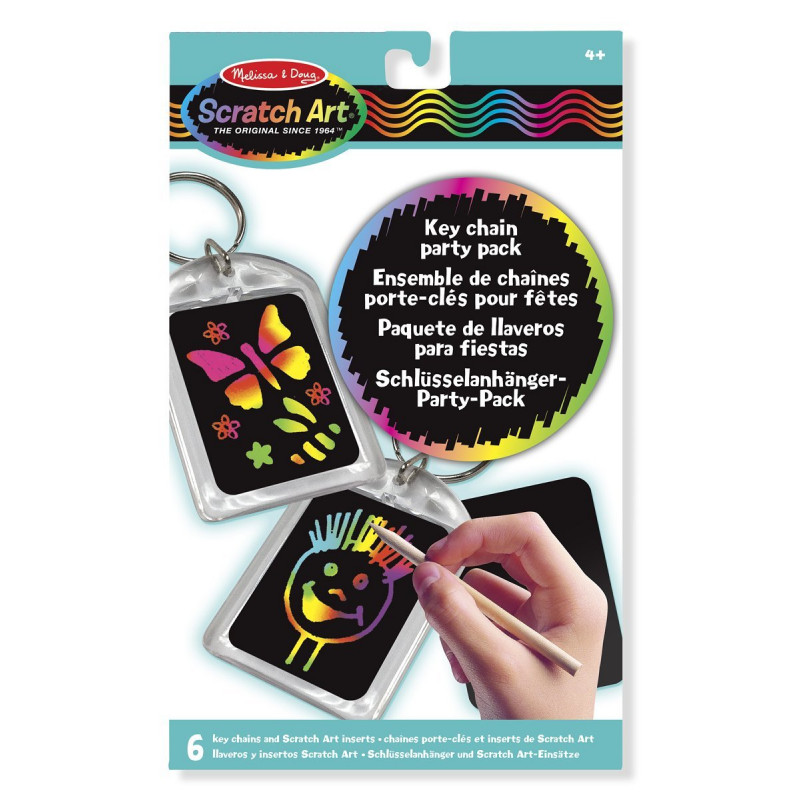 Scratch Art - Pochette 6 Porte-Cles 