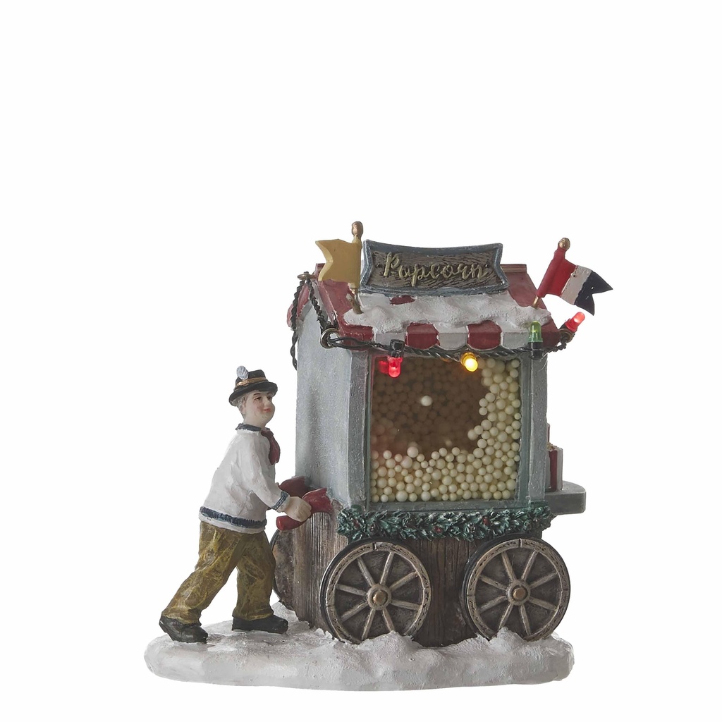 Vendeur de popcorn animé