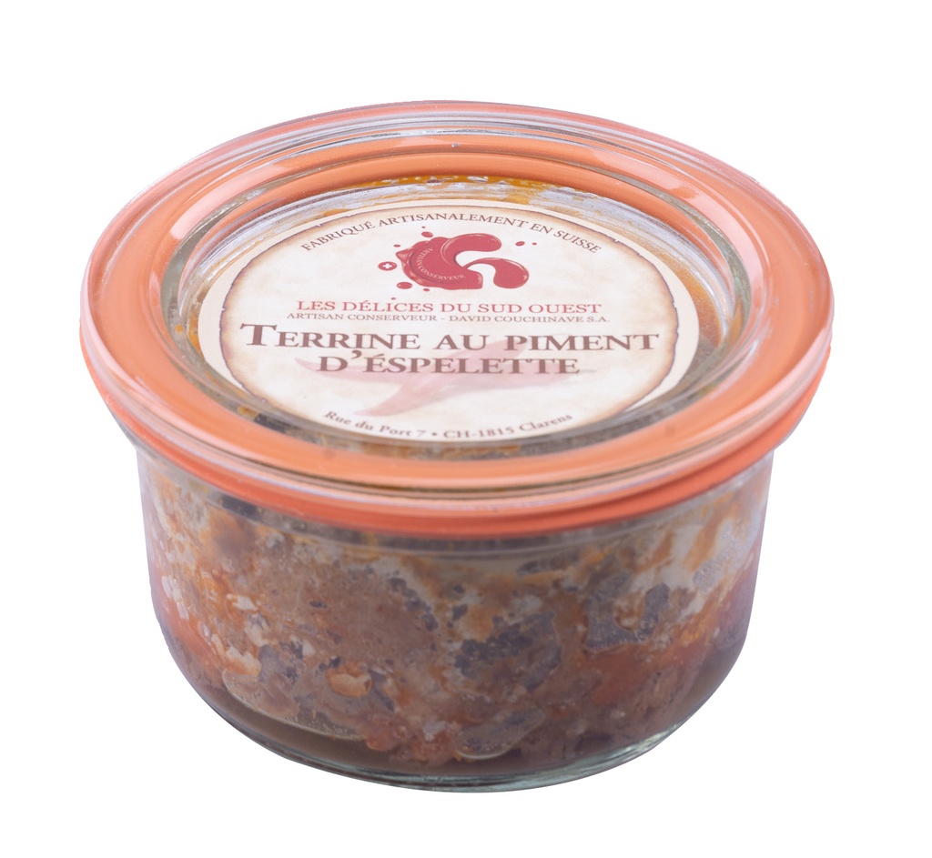 Terrine au Piment d'Espelette A.O.C 120gr