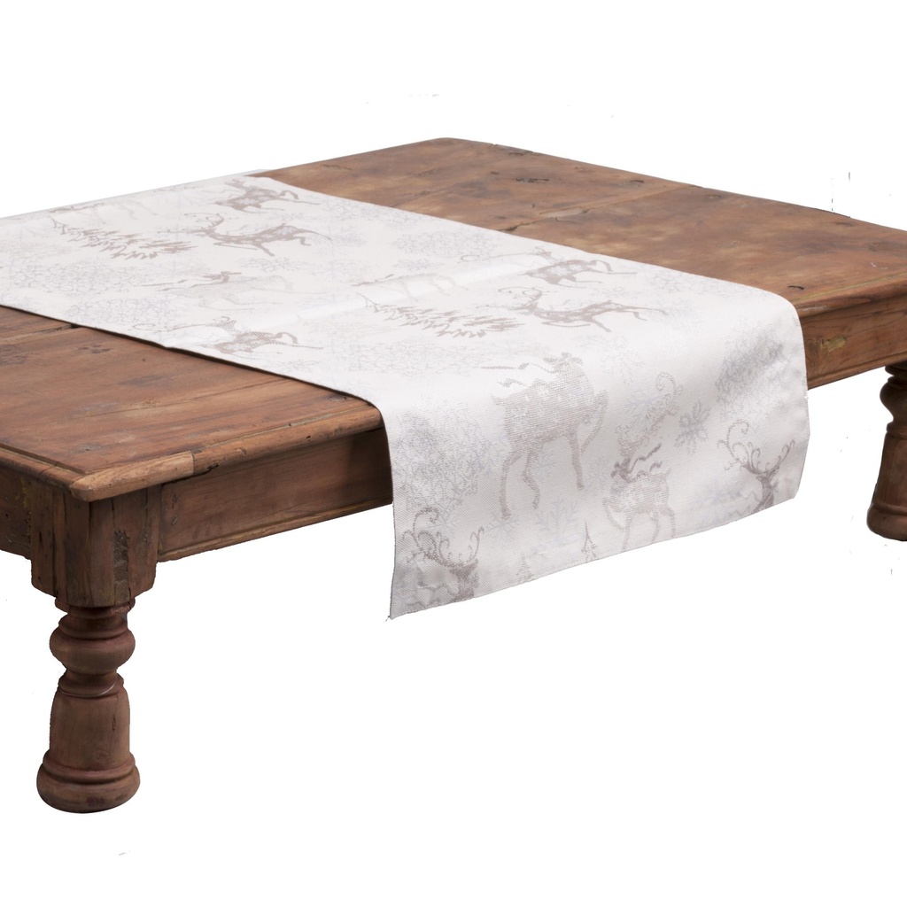 Chemin de table Christmas Deer Lurex